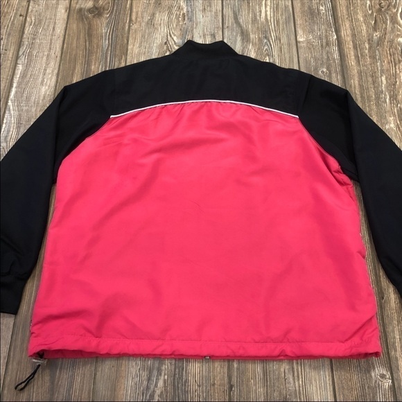Vintage Reebok Pink and Black Full Zip Jacket Windbreaker Swishy Suit - Picture 2 of 9